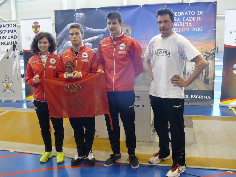 Medalla de Bronce para Navarra en el Campeonato de Espa&ntilde;a Cadete de Espada